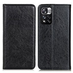 Coque Portefeuille Livre Cuir Etui Clapet K01Z pour Xiaomi Poco X4 NFC Noir