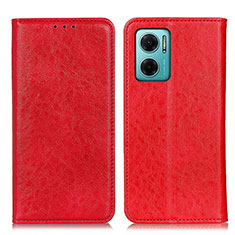 Coque Portefeuille Livre Cuir Etui Clapet K01Z pour Xiaomi Redmi 10 5G Rouge