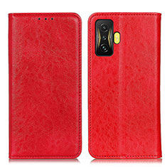 Coque Portefeuille Livre Cuir Etui Clapet K01Z pour Xiaomi Redmi K50 Gaming 5G Rouge