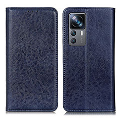 Coque Portefeuille Livre Cuir Etui Clapet K01Z pour Xiaomi Redmi K50 Ultra 5G Bleu