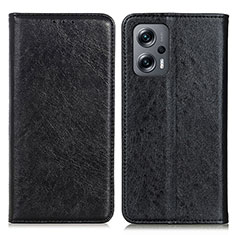 Coque Portefeuille Livre Cuir Etui Clapet K01Z pour Xiaomi Redmi K50i 5G Noir