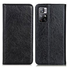 Coque Portefeuille Livre Cuir Etui Clapet K01Z pour Xiaomi Redmi Note 11 5G Noir