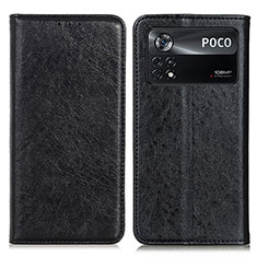 Coque Portefeuille Livre Cuir Etui Clapet K01Z pour Xiaomi Redmi Note 11E Pro 5G Noir