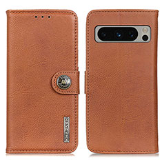 Coque Portefeuille Livre Cuir Etui Clapet K02Z pour Google Pixel 8 Pro 5G Marron