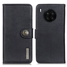 Coque Portefeuille Livre Cuir Etui Clapet K02Z pour Huawei Honor 50 Lite Noir