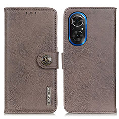 Coque Portefeuille Livre Cuir Etui Clapet K02Z pour Huawei Honor 50 SE 5G Gris