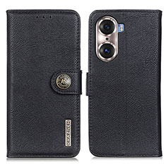 Coque Portefeuille Livre Cuir Etui Clapet K02Z pour Huawei Honor 60 5G Noir