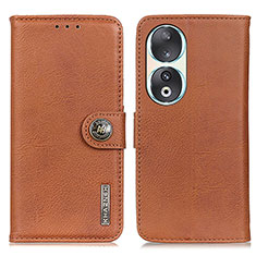 Coque Portefeuille Livre Cuir Etui Clapet K02Z pour Huawei Honor 90 5G Marron