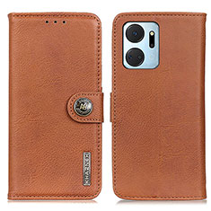 Coque Portefeuille Livre Cuir Etui Clapet K02Z pour Huawei Honor X7a Marron