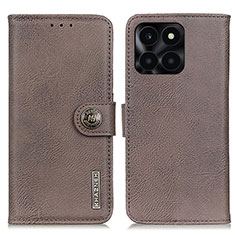 Coque Portefeuille Livre Cuir Etui Clapet K02Z pour Huawei Honor X8b Gris