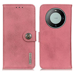 Coque Portefeuille Livre Cuir Etui Clapet K02Z pour Huawei Mate 60 Pro+ Plus Rose