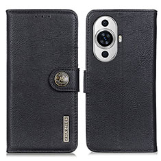 Coque Portefeuille Livre Cuir Etui Clapet K02Z pour Huawei Nova 11 Noir