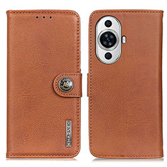 Coque Portefeuille Livre Cuir Etui Clapet K02Z pour Huawei Nova 11 Ultra Marron