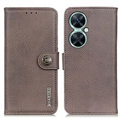 Coque Portefeuille Livre Cuir Etui Clapet K02Z pour Huawei Nova 11i Gris