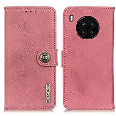 Coque Portefeuille Livre Cuir Etui Clapet K02Z pour Huawei Nova 8i Rose