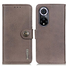 Coque Portefeuille Livre Cuir Etui Clapet K02Z pour Huawei Nova 9 Gris