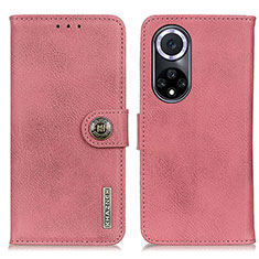 Coque Portefeuille Livre Cuir Etui Clapet K02Z pour Huawei Nova 9 Rose