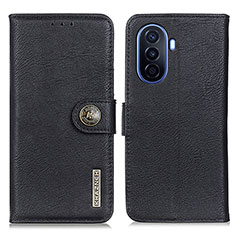 Coque Portefeuille Livre Cuir Etui Clapet K02Z pour Huawei Nova Y71 Noir