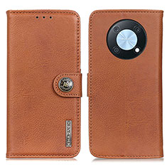 Coque Portefeuille Livre Cuir Etui Clapet K02Z pour Huawei Nova Y90 Marron