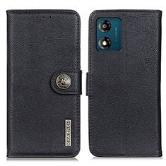 Coque Portefeuille Livre Cuir Etui Clapet K02Z pour Motorola Moto E13 Noir