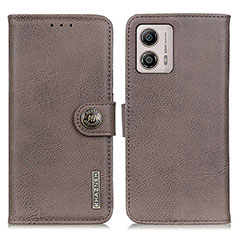 Coque Portefeuille Livre Cuir Etui Clapet K02Z pour Motorola Moto G53 5G Gris