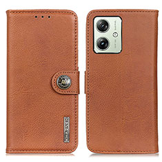 Coque Portefeuille Livre Cuir Etui Clapet K02Z pour Motorola Moto G54 5G Marron