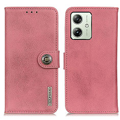 Coque Portefeuille Livre Cuir Etui Clapet K02Z pour Motorola Moto G54 5G Rose