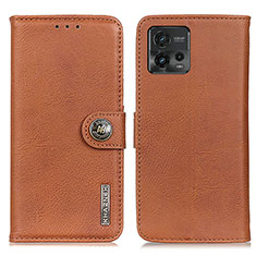 Coque Portefeuille Livre Cuir Etui Clapet K02Z pour Motorola Moto G72 Marron