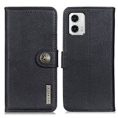 Coque Portefeuille Livre Cuir Etui Clapet K02Z pour Motorola Moto G73 5G Noir