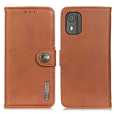 Coque Portefeuille Livre Cuir Etui Clapet K02Z pour Nokia C02 Marron