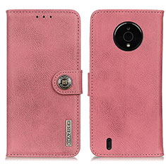 Coque Portefeuille Livre Cuir Etui Clapet K02Z pour Nokia C200 Rose