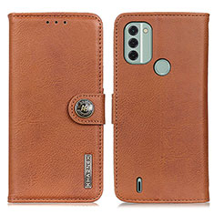 Coque Portefeuille Livre Cuir Etui Clapet K02Z pour Nokia C31 Marron