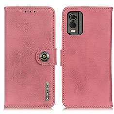 Coque Portefeuille Livre Cuir Etui Clapet K02Z pour Nokia C32 Rose