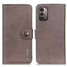 Coque Portefeuille Livre Cuir Etui Clapet K02Z pour Nokia G11 Gris