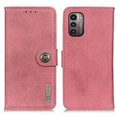 Coque Portefeuille Livre Cuir Etui Clapet K02Z pour Nokia G11 Rose