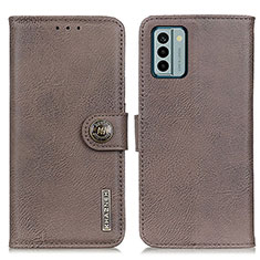 Coque Portefeuille Livre Cuir Etui Clapet K02Z pour Nokia G22 Gris