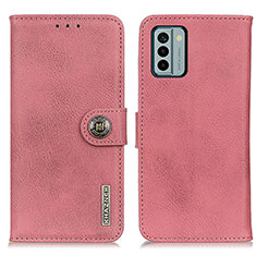 Coque Portefeuille Livre Cuir Etui Clapet K02Z pour Nokia G22 Rose