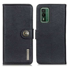 Coque Portefeuille Livre Cuir Etui Clapet K02Z pour Nokia XR21 Noir