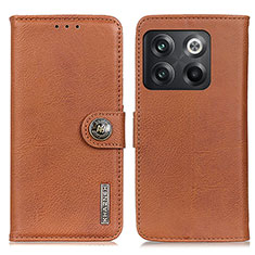 Coque Portefeuille Livre Cuir Etui Clapet K02Z pour OnePlus 10T 5G Marron