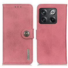 Coque Portefeuille Livre Cuir Etui Clapet K02Z pour OnePlus 10T 5G Rose