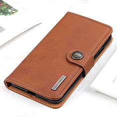 Coque Portefeuille Livre Cuir Etui Clapet K02Z pour OnePlus 9 5G Marron