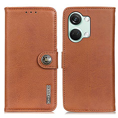 Coque Portefeuille Livre Cuir Etui Clapet K02Z pour OnePlus Ace 2V 5G Marron