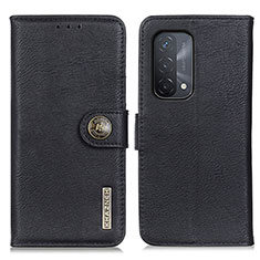 Coque Portefeuille Livre Cuir Etui Clapet K02Z pour OnePlus Nord N200 5G Noir