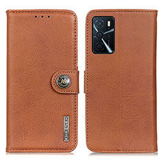 Coque Portefeuille Livre Cuir Etui Clapet K02Z pour Oppo A16 Marron