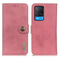 Coque Portefeuille Livre Cuir Etui Clapet K02Z pour Oppo A54 4G Rose