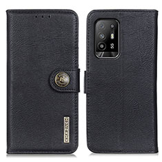 Coque Portefeuille Livre Cuir Etui Clapet K02Z pour Oppo A94 5G Noir