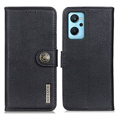 Coque Portefeuille Livre Cuir Etui Clapet K02Z pour Oppo A96 4G Noir