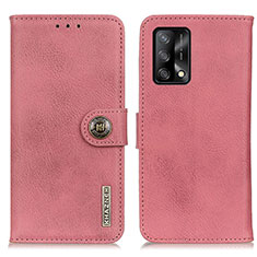 Coque Portefeuille Livre Cuir Etui Clapet K02Z pour Oppo F19 Rose