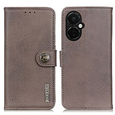 Coque Portefeuille Livre Cuir Etui Clapet K02Z pour Oppo K11x 5G Gris