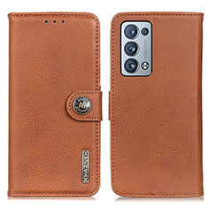 Coque Portefeuille Livre Cuir Etui Clapet K02Z pour Oppo Reno6 Pro 5G Marron